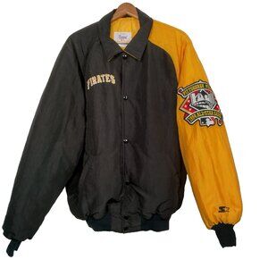 Vintage Pittsburgh Pirates Starter Jacket Large 1994 MLB All Star Game Baseball